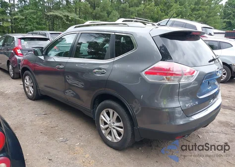 2015 Nissan Rogue Sv из США, поврежденный, VIN KNMAT2MV8FP542024